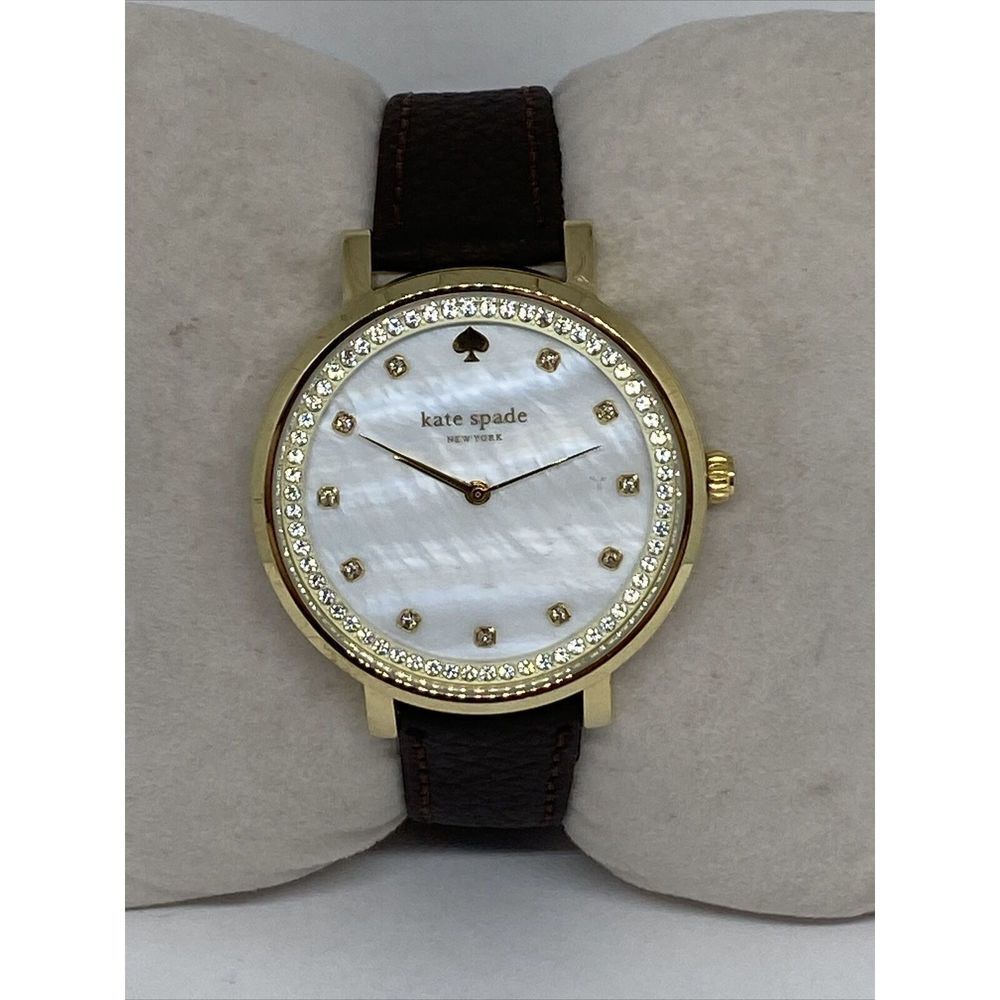 Kate Spade New York Monterey 0821 Women's Brown Leather Analog Dial Watch WFH130